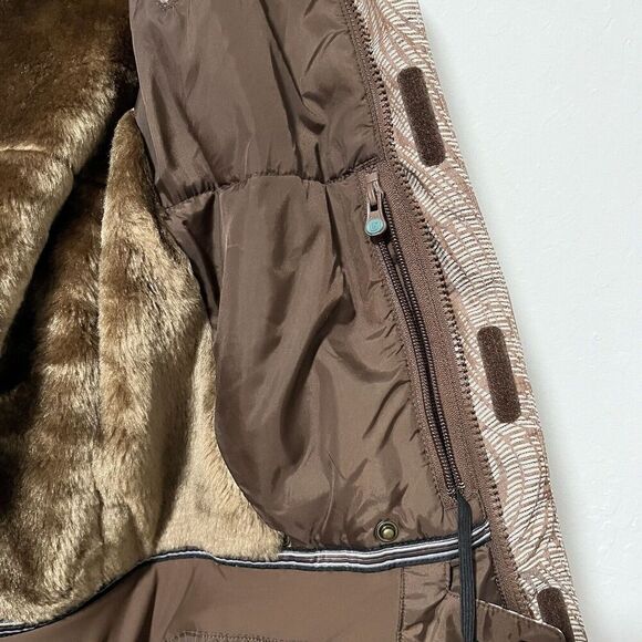 Burton‎ Tango DryRide Faux Fur Lined Ski Jacket Size S Brown Outdoor Women's - Picture 11 of 16